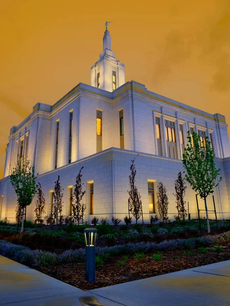 Pocatello Idaho Lds Temple Building Mormon Church Jesus Christ Sacred — Stok fotoğraf