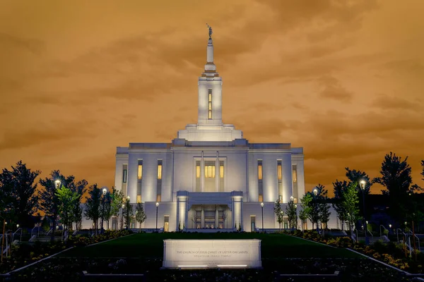 Pocatello Idaho LDS Temple building Mormon Church of Jesus Christ sacred religious religion building morning sunrise