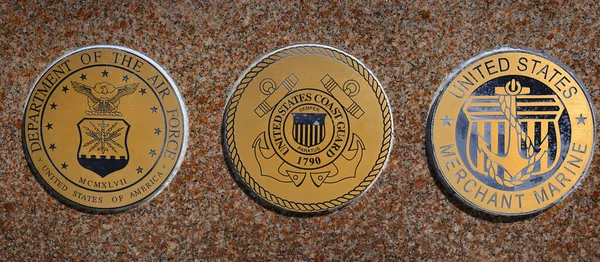 Insignia Militar Símbolos Para Las Fuerzas Armadas Los Estados Unidos —  Fotos de Stock