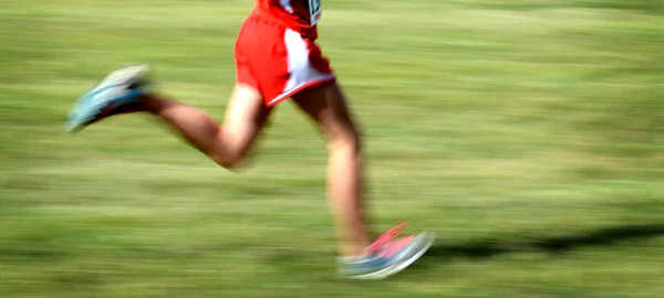 Running Cross Country Race Speed Blur Competition Sports — Stock Photo, Image