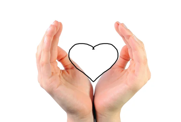 Heart in the hands — Stock Photo, Image
