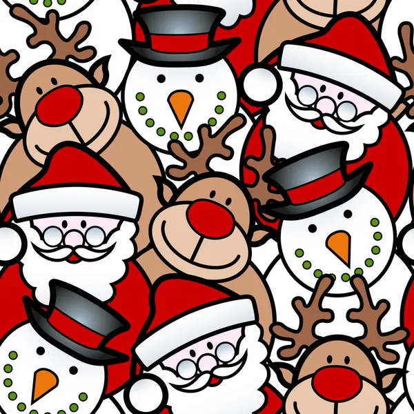 Fondo de Navidad sin costuras — Vector de stock