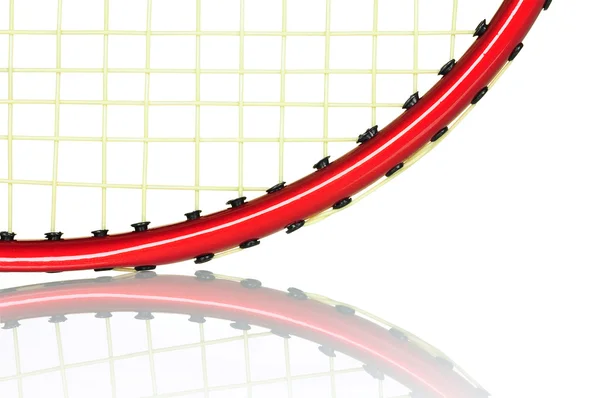 Badminton racket reflectie — Stockfoto