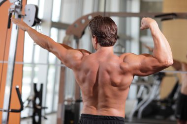 bir vücut geliştirmeci stok görüntü