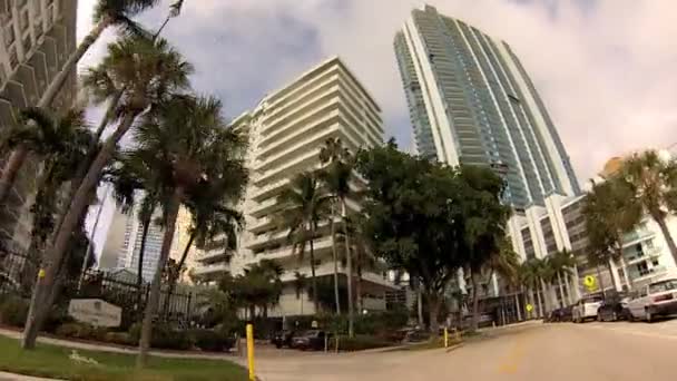 Drivers point of view of Miami — Stock Video
