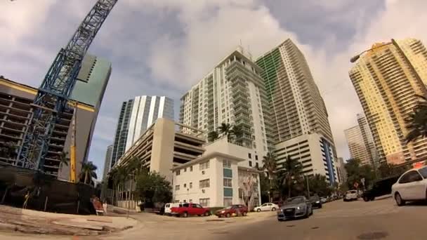 Ponto de vista dos motoristas de Miami — Vídeo de Stock