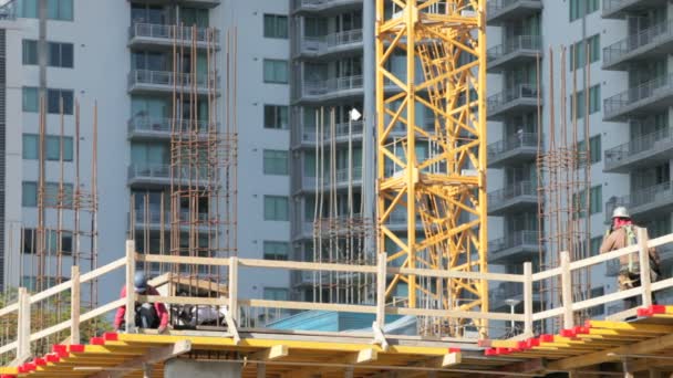 Highrise Cantiere — Video Stock