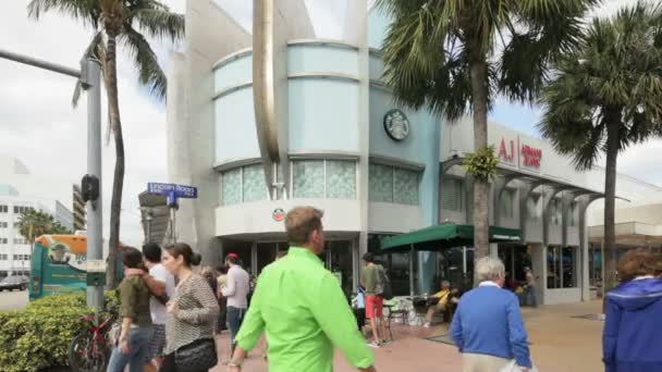 Stock video footage of Lincoln Road Miami Beach — Stock Video