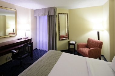 Modern otel odası iç mimarisi