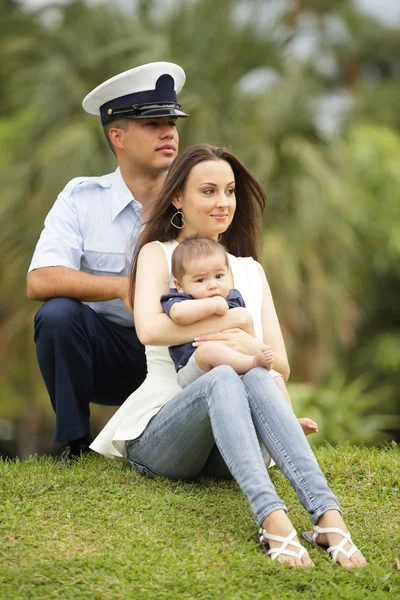 Família Militar — Fotografia de Stock