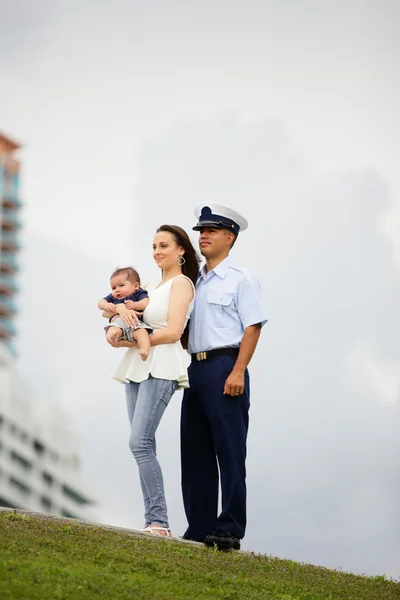 Militärische Familie — Stockfoto