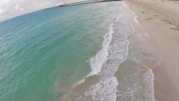 Imágenes aéreas de Miami Beach — Vídeo de stock