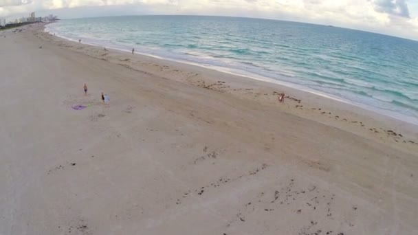 Miami Beach aerial footage — Stock Video