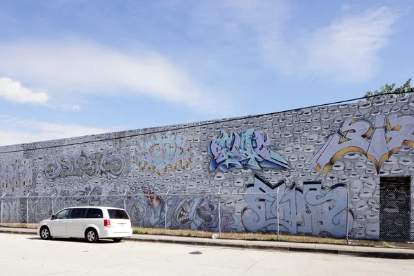 Murais de parede de arte em Wynwood — Fotografia de Stock