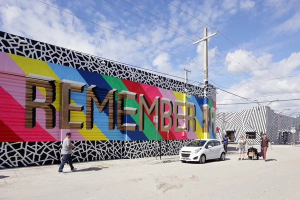 Art wall murals at Wynwood — Stock Photo, Image