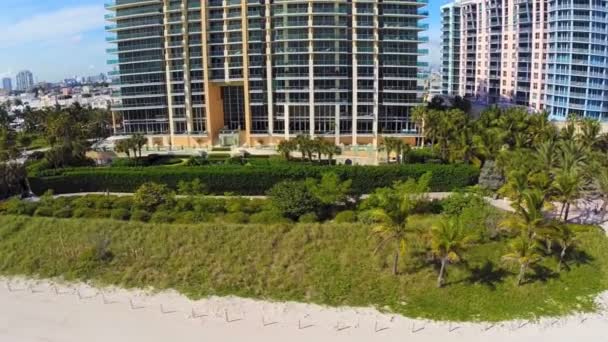 Съёмки с самолёта Miami Architecture — стоковое видео