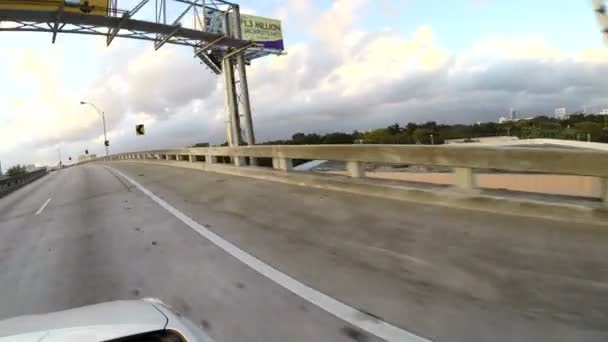 Uitdrukkelijke lane op interstate 95 — Stockvideo