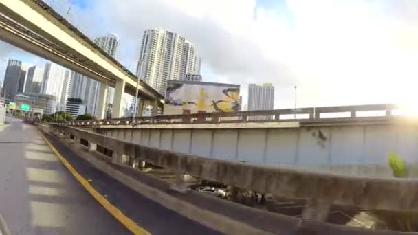Вождение в Майами — стоковое видео