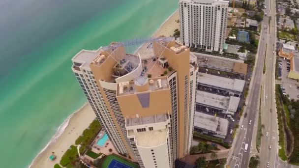 Filmati aerei di Sunny Isles Beach Florida — Video Stock