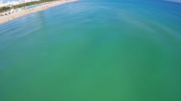 Luchtfoto miami beach — Stockvideo