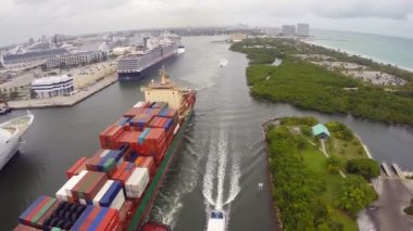 port Everglades havadan video