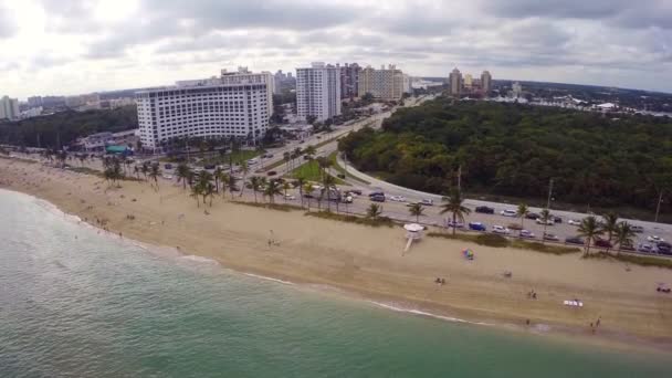 Vídeo aéreo de Fort Lauderdale Beach — Vídeos de Stock