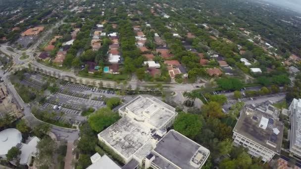 Letecké záběry z univerzity v miami — Stock video