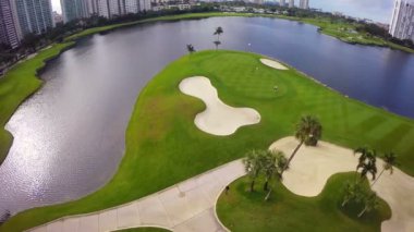 Aerial golf course footage