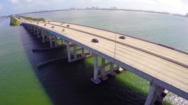Miami Bridge — Stockvideo