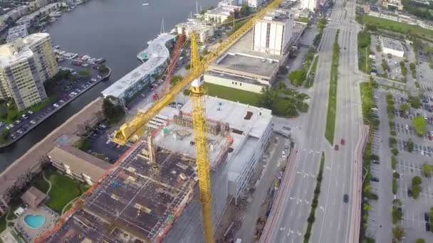 Construction cranes — Stock Video
