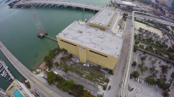 Miami herald novinách budova — Stock video