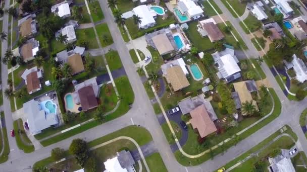 Filmagem aérea de casas — Vídeo de Stock