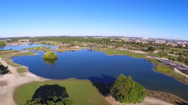 Campo de golf — Vídeo de stock