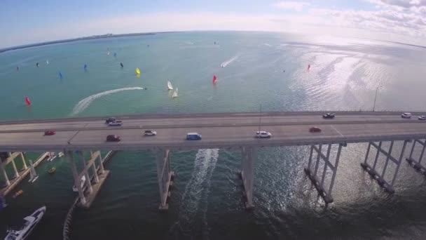Puente Key Biscayne — Vídeos de Stock