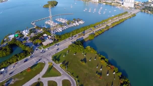 North Bay Dorf miami — Stockvideo