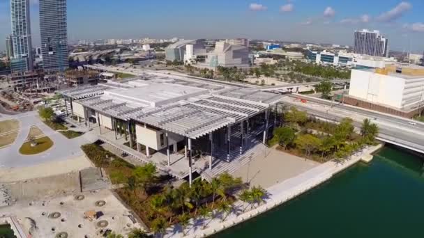 Perez art museum Innenstadt miami — Stockvideo