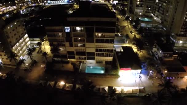 Hollywood Beach la nuit — Video