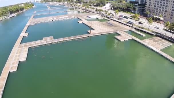 Miami Beach se pregătește pentru Boat Show 2014 — Videoclip de stoc