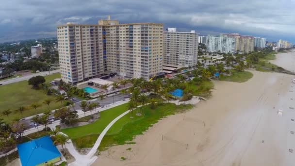 Imágenes aéreas de Pompano Beach Florida — Vídeo de stock
