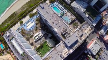 üstgeçidin miami plaj havadan video oluşturma