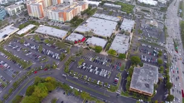 Luftbild der Stadt aventura florida — Stockvideo