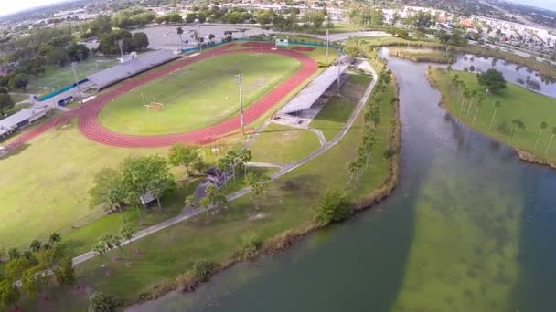 Tropical Park Miami aerial video — Stock Video