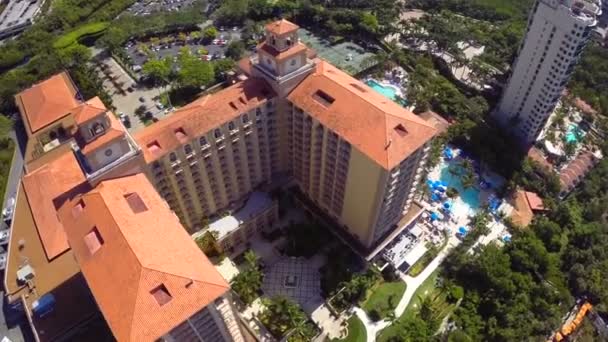 Ritz carlton Neapel antenn videofilmer — Stockvideo