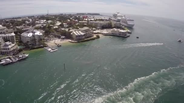 Key west florida luchtfoto video — Stockvideo