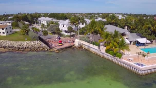 Punto más meridional Key West Florida — Vídeos de Stock
