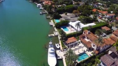 Lüks Emlak evler pinetree, miami beach - havadan video sürücüsü