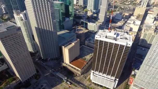 迈阿密市中心鸟瞰 — 图库视频影像