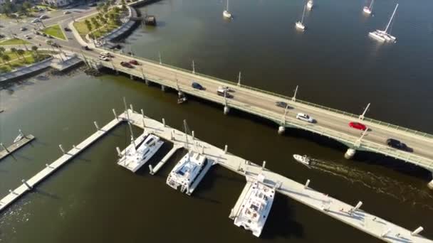 ライオンズ聖アウグスティヌスフロリダ州の橋 — ストック動画