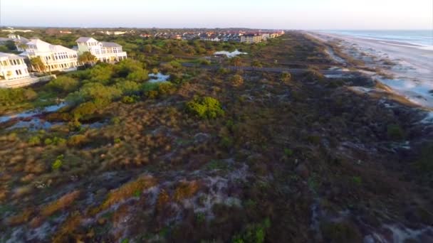 Luchtfoto st augustine beach florida — Stockvideo