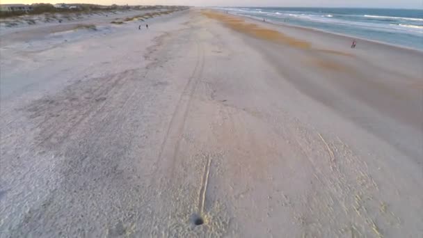 Luchtfoto st augustine beach florida — Stockvideo